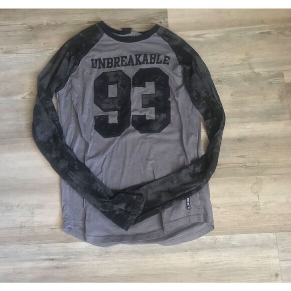 NWOT~Zoo York Black/Gray Tie Dye “Unbreakable” Long Sleeve Jersey Sz Medium - Picture 1 of 2